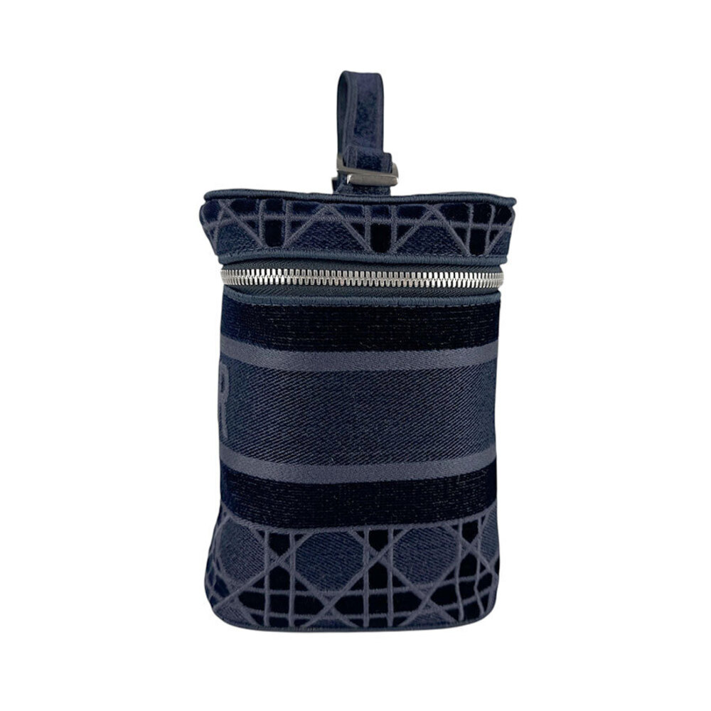Dior velvet handbag Christian  Navy Blue